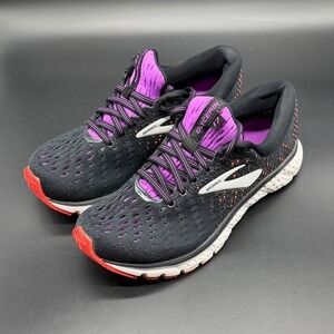 Brooks Glycerin 17 Women's Black Purple Running Shoes Sneakers Size 6